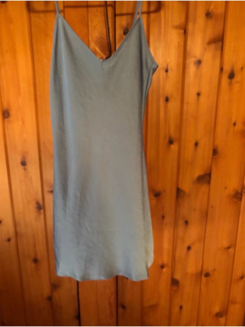 Aritzia Light Blue Slip Mini Dress